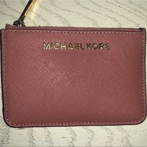 Michael Kors Cardholder w/ zipper & key ring